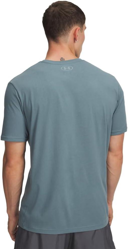 image:imageUnder Armour Mens Sportstyle Left Chest ShortSleeve TShirt587 Jasper Blue Serpentine