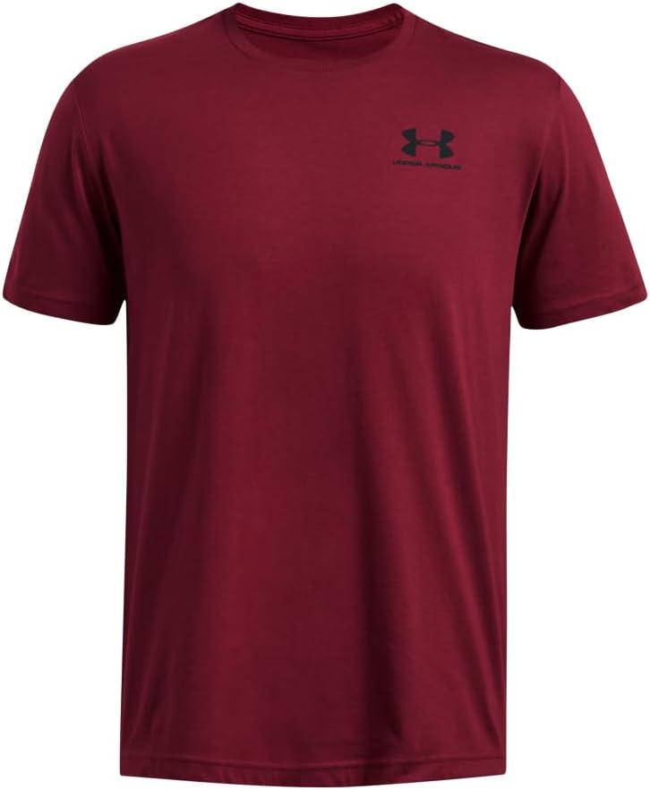 image:imageUnder Armour Mens Sportstyle Left Chest ShortSleeve TShirt625 Cardinal Black