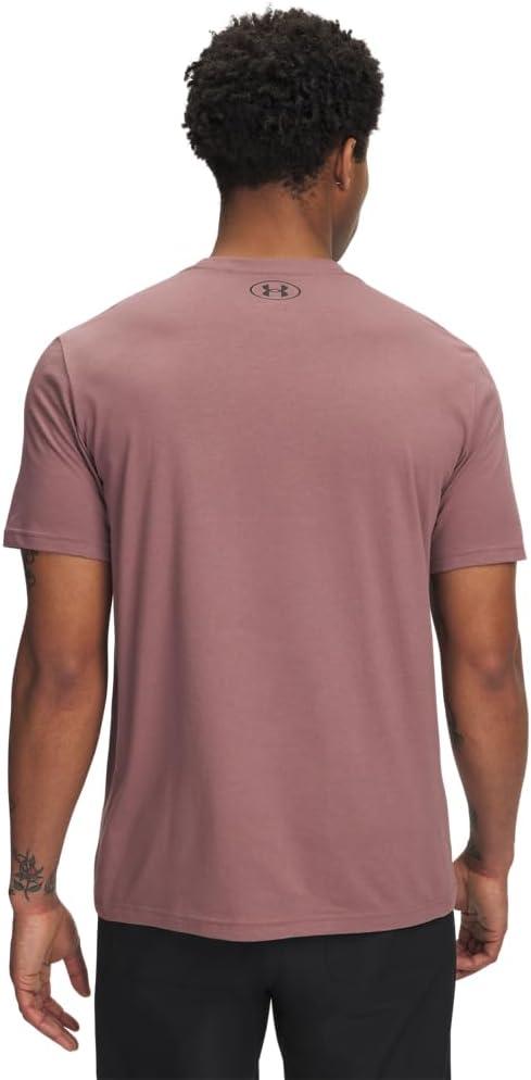 image:imageUnder Armour Mens Sportstyle Left Chest ShortSleeve TShirt653 Maroon Mist Cinna Red