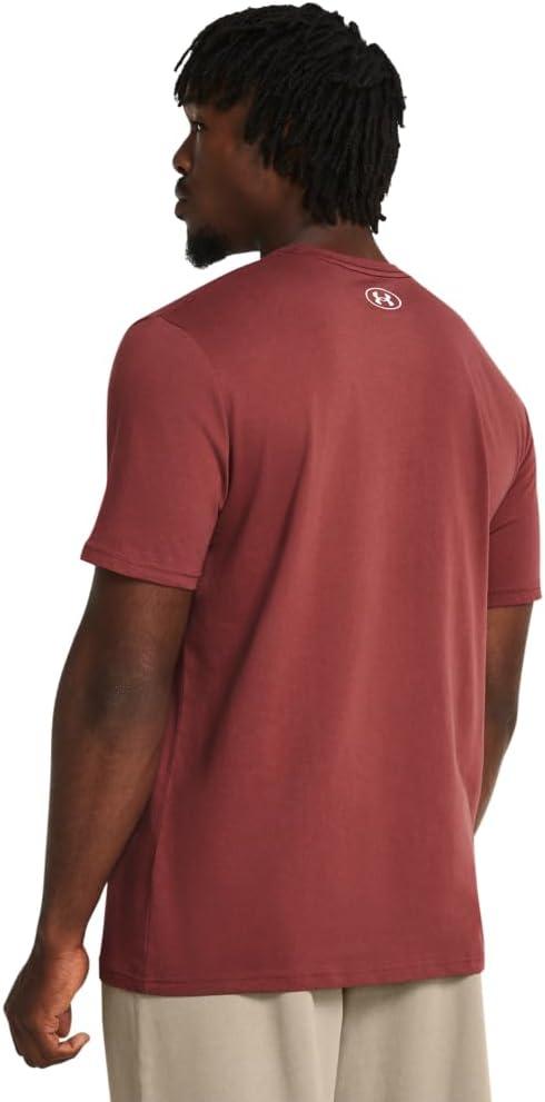 image:imageUnder Armour Mens Sportstyle Left Chest ShortSleeve TShirt689 Cinna Red White