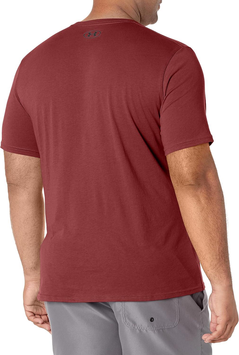 image:imageUnder Armour Mens Sportstyle Left Chest ShortSleeve TShirt691 Chestnut Red Black