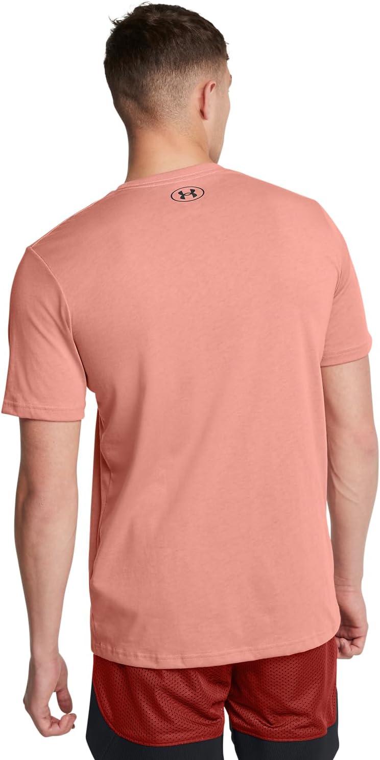 image:imageUnder Armour Mens Sportstyle Left Chest ShortSleeve TShirt696 Canyon Pink