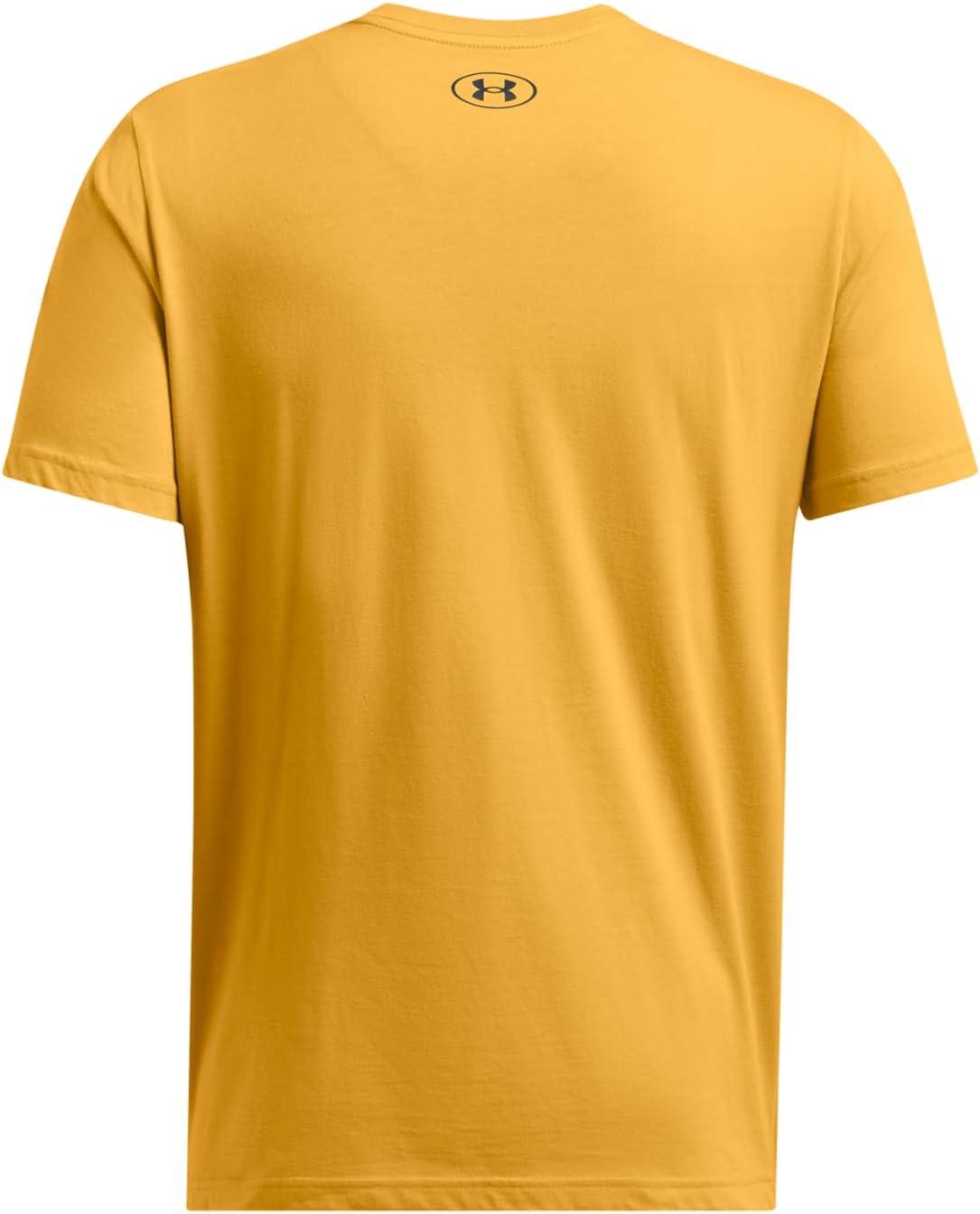 image:imageUnder Armour Mens Sportstyle Left Chest ShortSleeve TShirt711 Golden Yellow Black