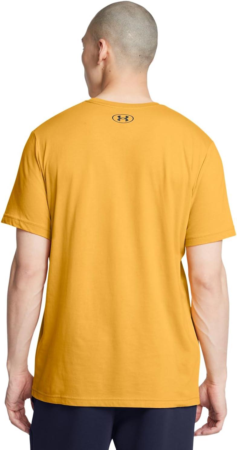 image:imageUnder Armour Mens Sportstyle Left Chest ShortSleeve TShirt711 Golden Yellow Black