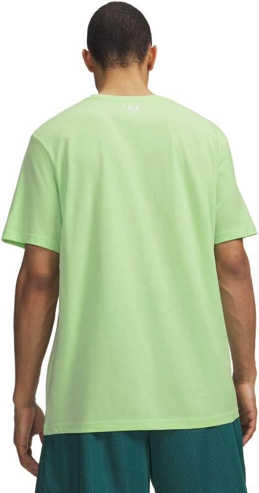 image:imageUnder Armour Mens Sportstyle Left Chest ShortSleeve TShirt712 Lumos Lime White