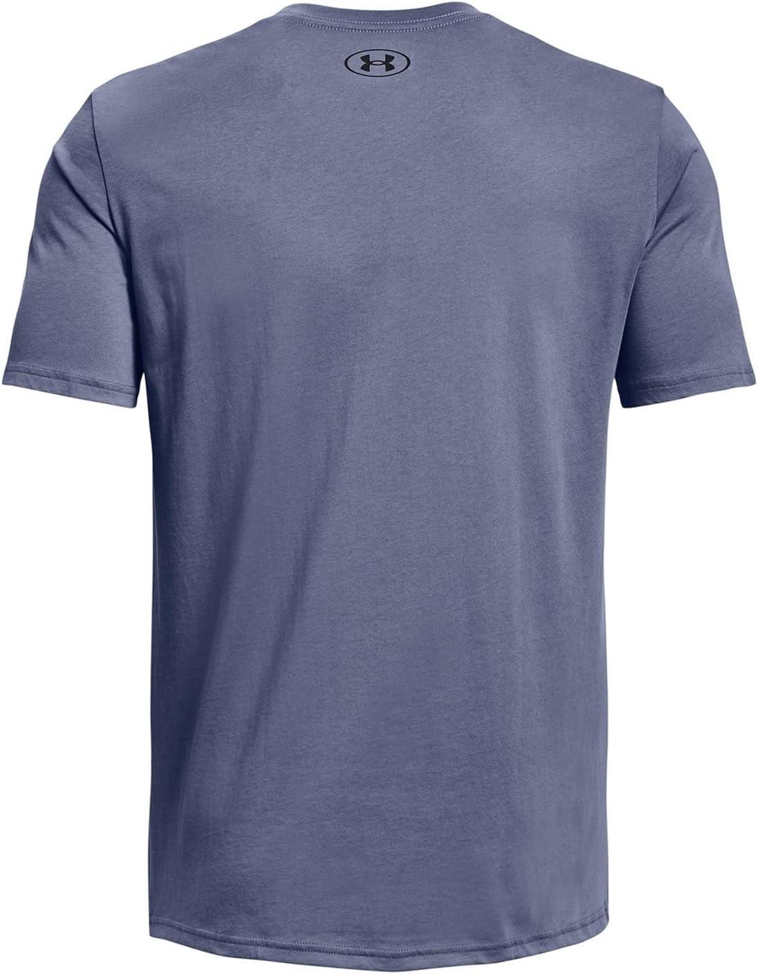 image:imageUnder Armour Mens Sportstyle Left Chest ShortSleeve TShirt767 Aurora Purple Black