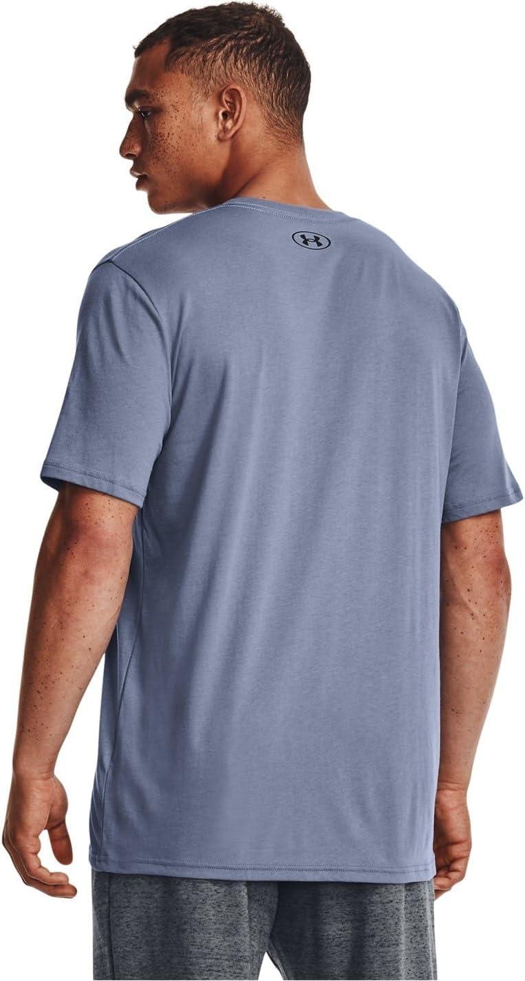 image:imageUnder Armour Mens Sportstyle Left Chest ShortSleeve TShirt767 Aurora Purple Black