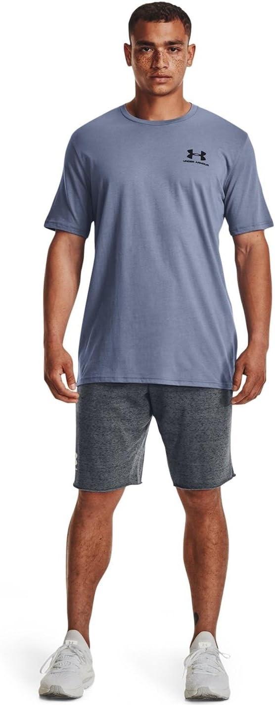image:imageUnder Armour Mens Sportstyle Left Chest ShortSleeve TShirt767 Aurora Purple Black