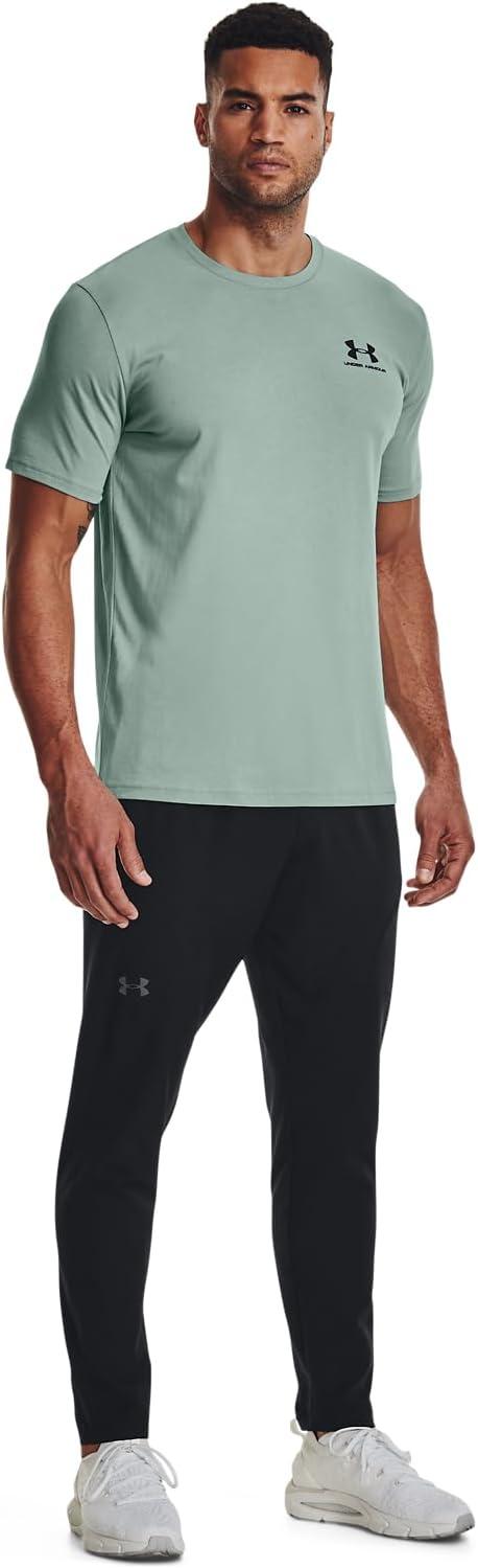 image:imageUnder Armour Mens Sportstyle Left Chest ShortSleeve TShirt781 Opal Green Black