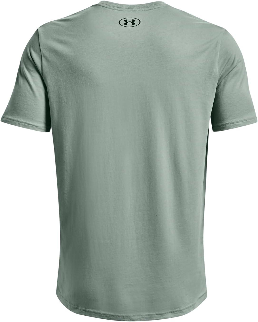 image:imageUnder Armour Mens Sportstyle Left Chest ShortSleeve TShirt781 Opal Green Black