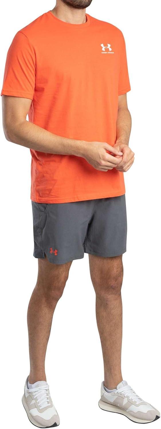 image:imageUnder Armour Mens Sportstyle Left Chest ShortSleeve TShirt847 Fire White