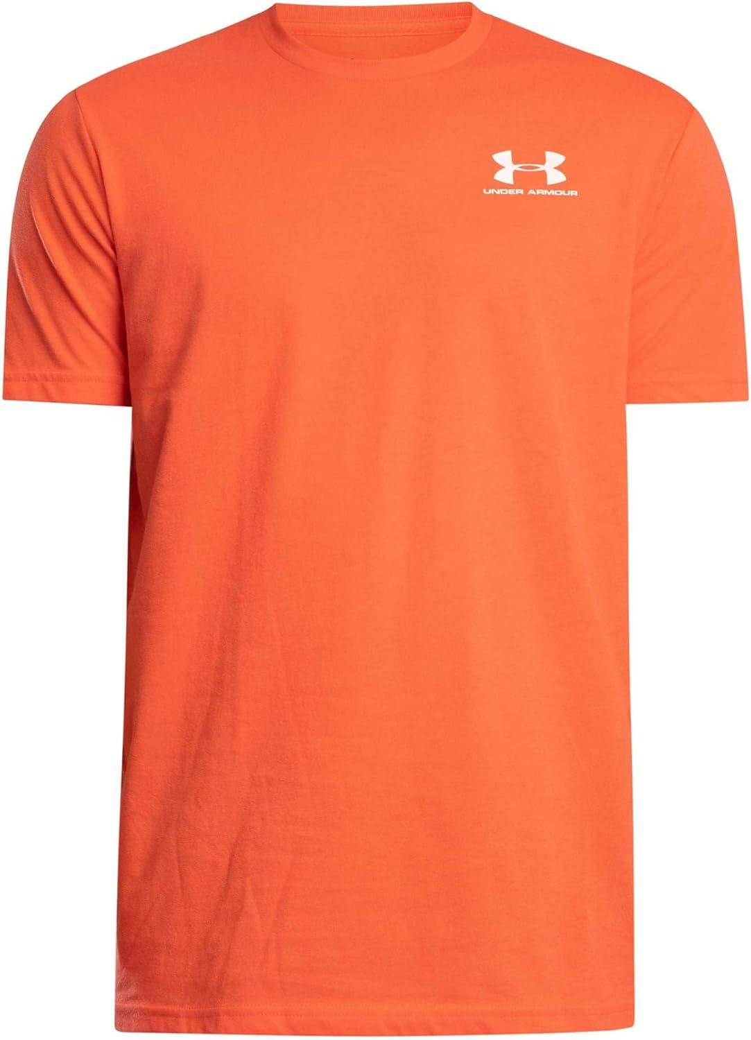 image:imageUnder Armour Mens Sportstyle Left Chest ShortSleeve TShirt847 Fire White