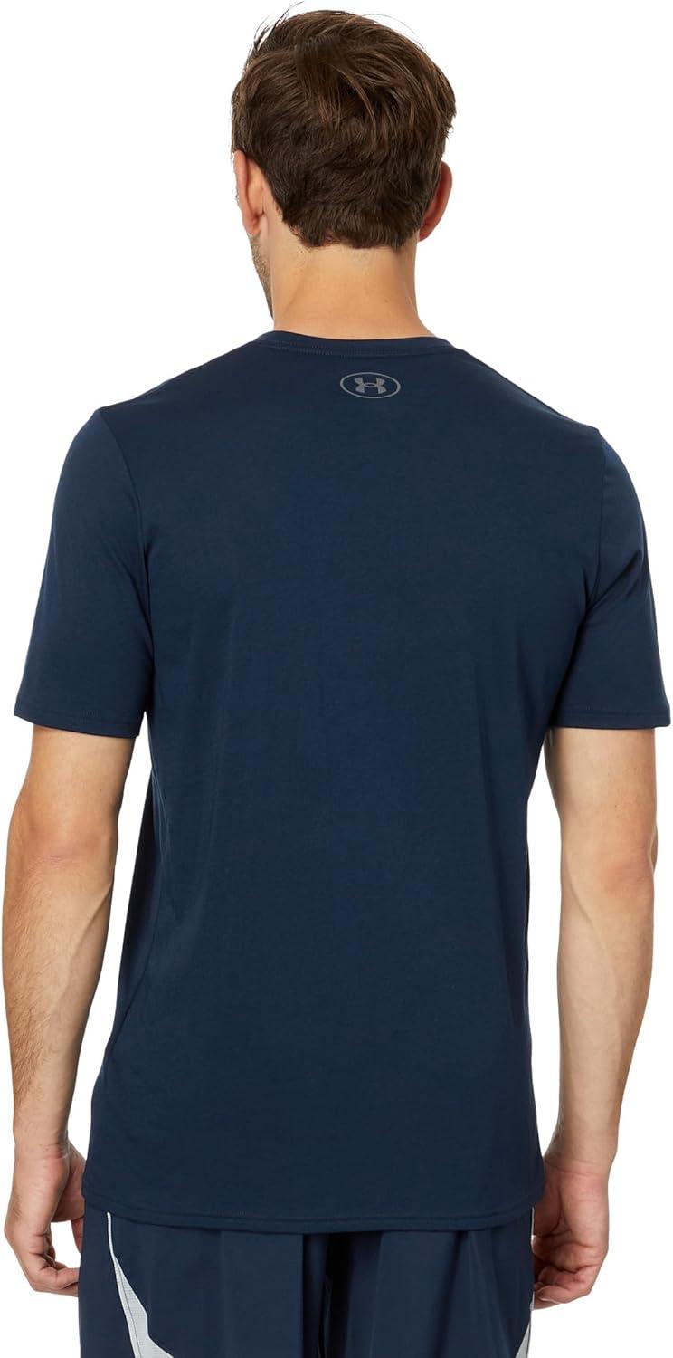 image:imageUnder Armour Mens Sportstyle Left Chest ShortSleeve TShirtAcademy Blue 408Black