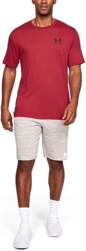 image:imageUnder Armour Mens Sportstyle Left Chest ShortSleeve TShirtAruba Red 651Black