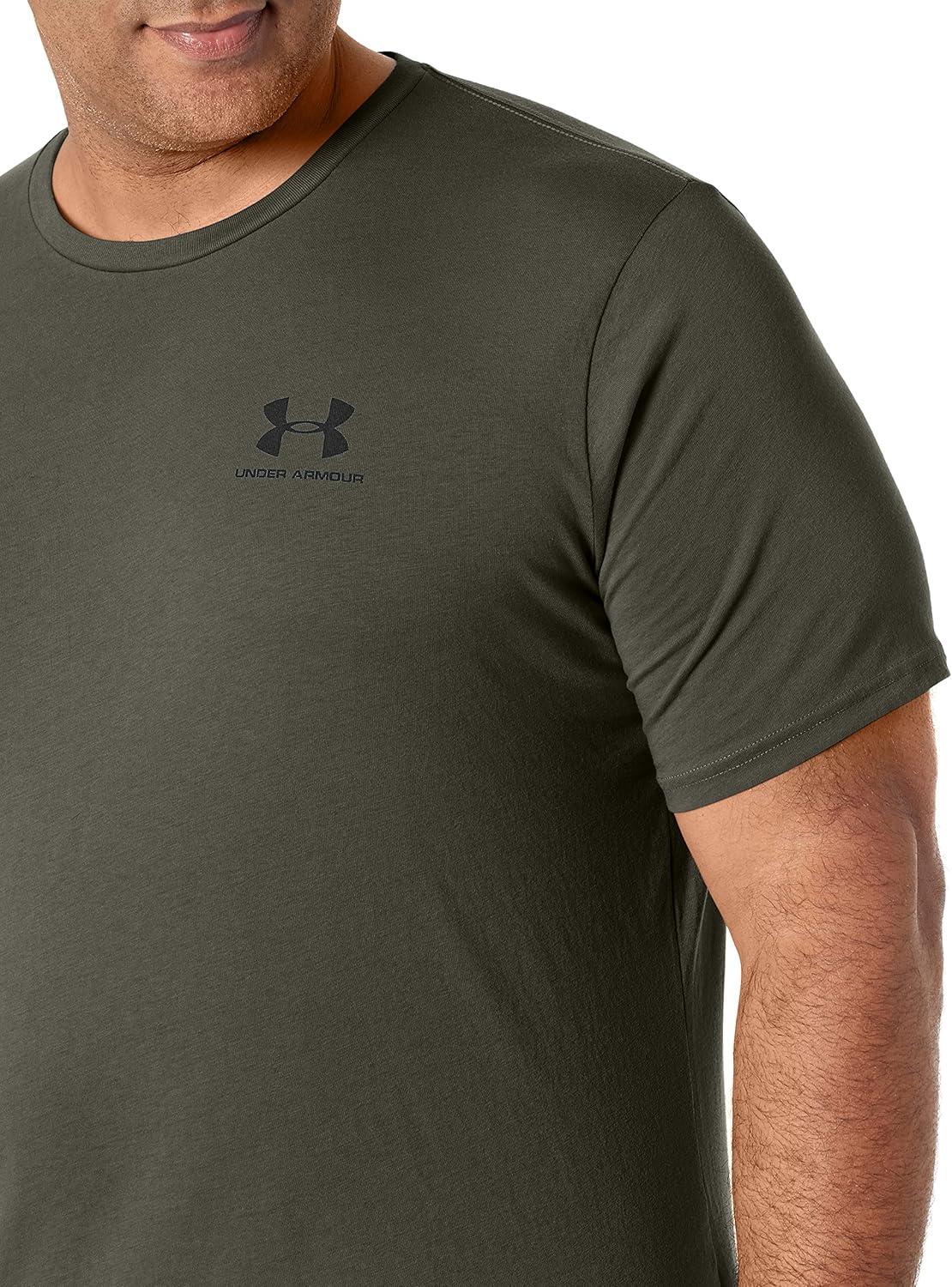 image:imageUnder Armour Mens Sportstyle Left Chest ShortSleeve TShirtBaroque Green