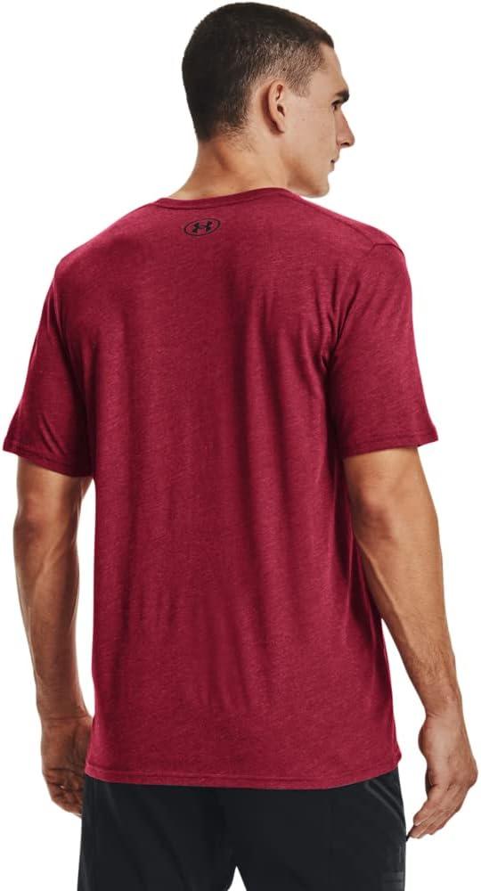 image:imageUnder Armour Mens Sportstyle Left Chest ShortSleeve TShirtBlack Rose Medium Heather 664Black