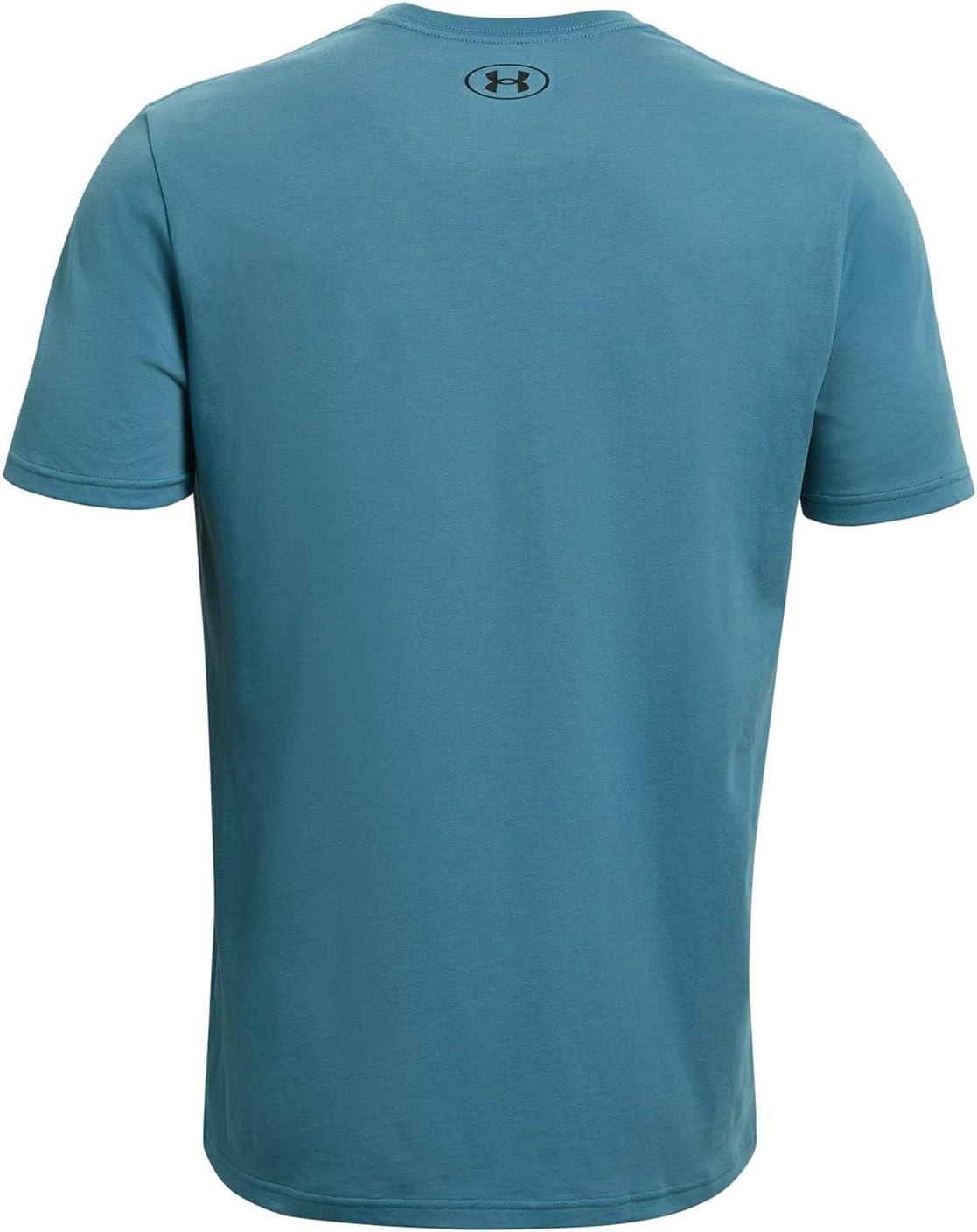 image:imageUnder Armour Mens Sportstyle Left Chest ShortSleeve TShirtBlue Flannel 597Black