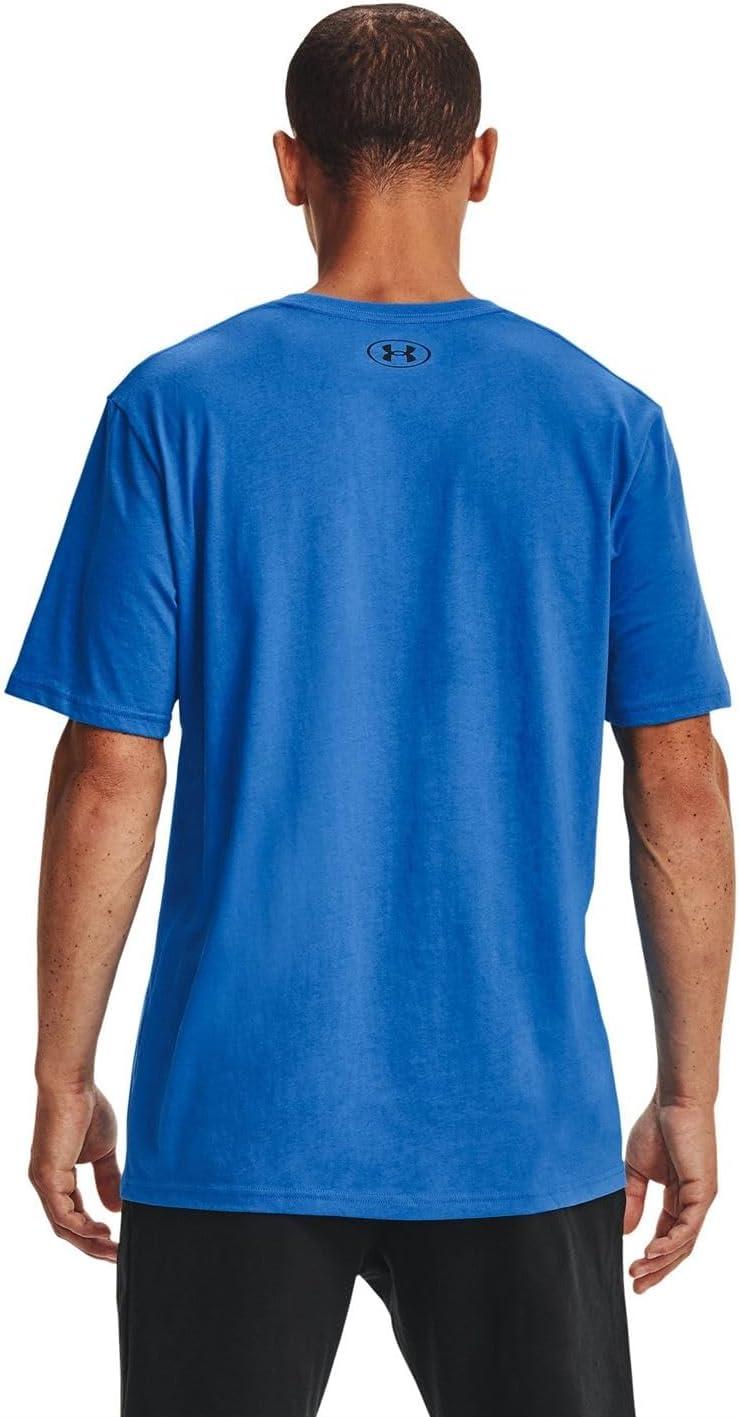 image:imageUnder Armour Mens Sportstyle Left Chest ShortSleeve TShirtBrilliant Blue 787Black
