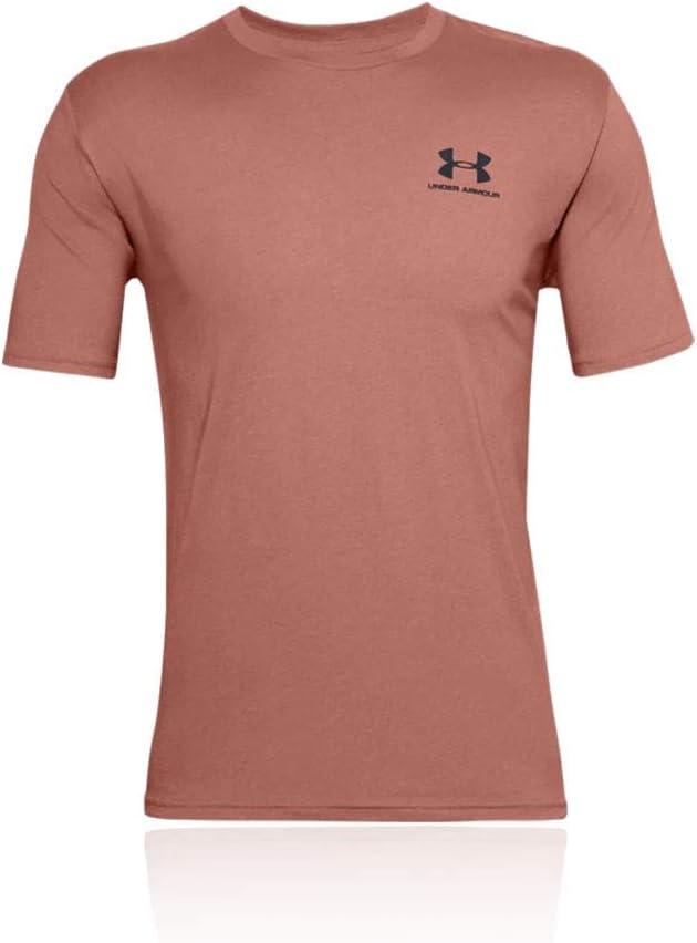 image:imageUnder Armour Mens Sportstyle Left Chest ShortSleeve TShirtCedar Brown 226Black