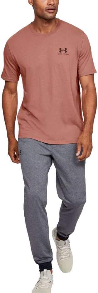image:imageUnder Armour Mens Sportstyle Left Chest ShortSleeve TShirtCedar Brown 226Black