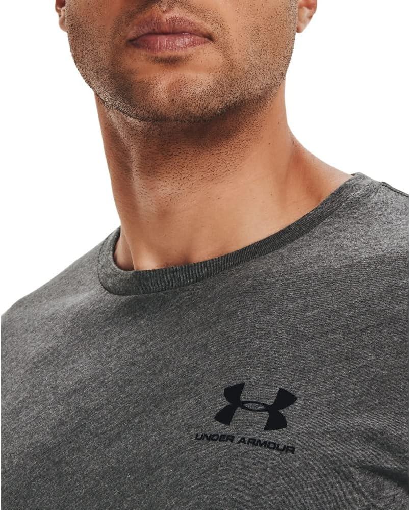 image:imageUnder Armour Mens Sportstyle Left Chest ShortSleeve TShirtCharcoal Medium Heather