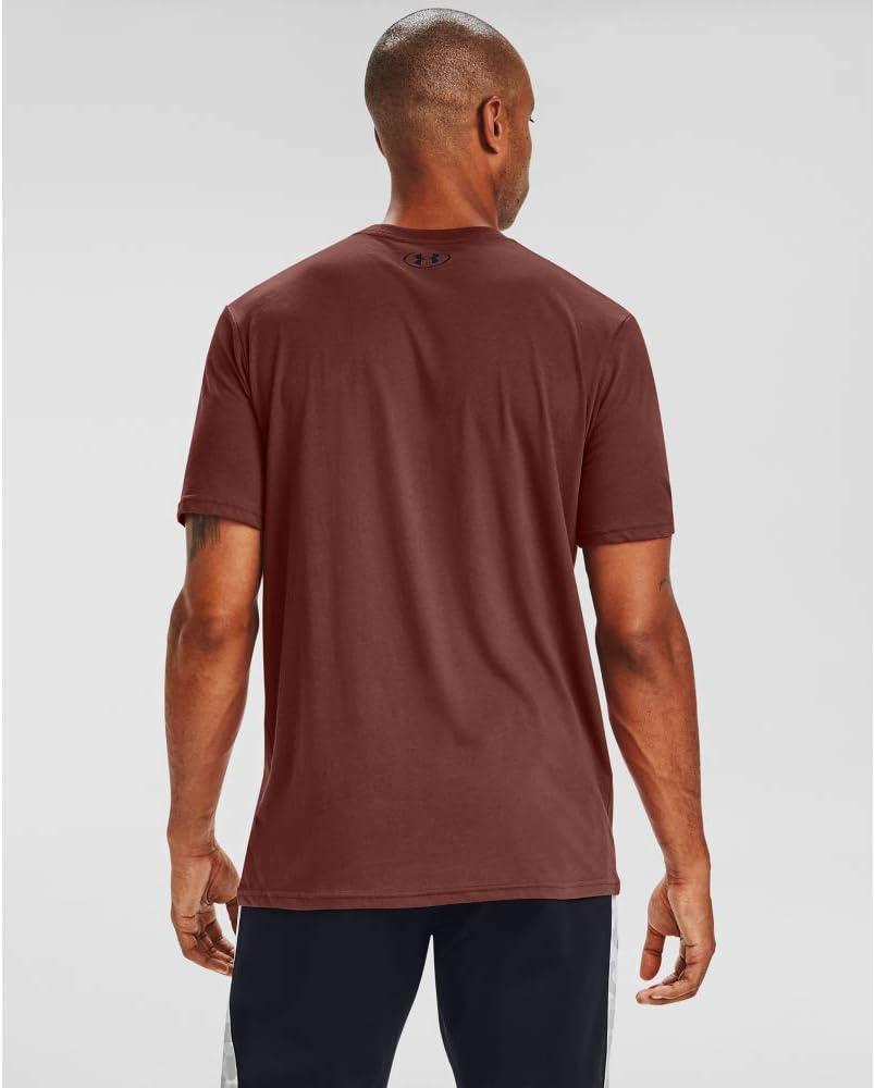 image:imageUnder Armour Mens Sportstyle Left Chest ShortSleeve TShirtCinna Red 688Black