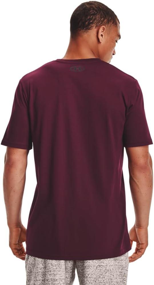 image:imageUnder Armour Mens Sportstyle Left Chest ShortSleeve TShirtDark Maroon 602Black