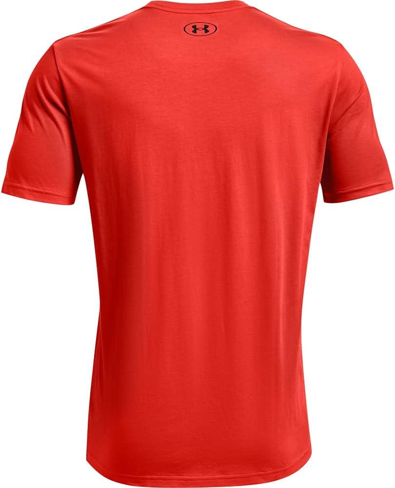 image:imageUnder Armour Mens Sportstyle Left Chest ShortSleeve TShirtDark Orange 860Black