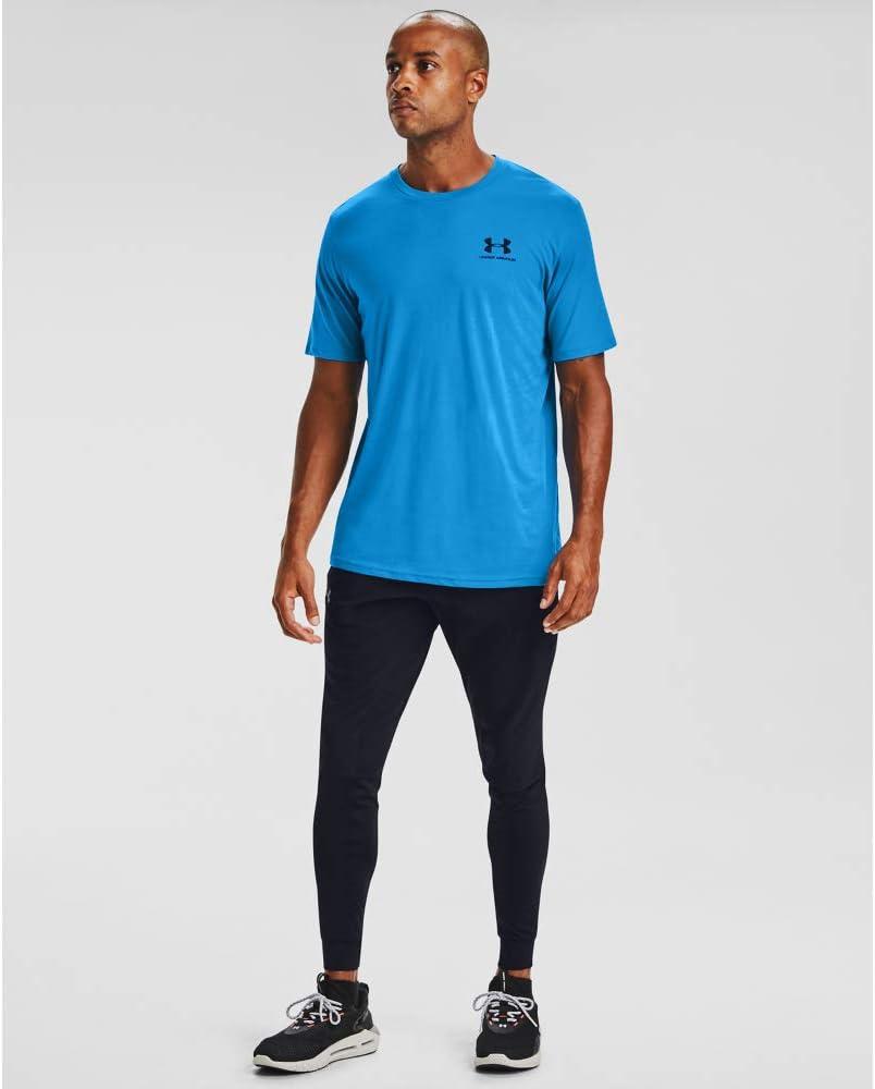 image:imageUnder Armour Mens Sportstyle Left Chest ShortSleeve TShirtElectric Blue 428Black