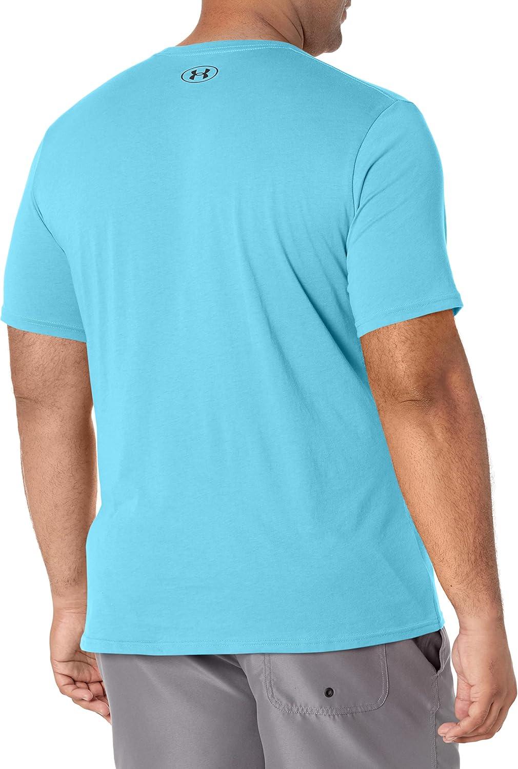image:imageUnder Armour Mens Sportstyle Left Chest ShortSleeve TShirtFresco Blue 481Black