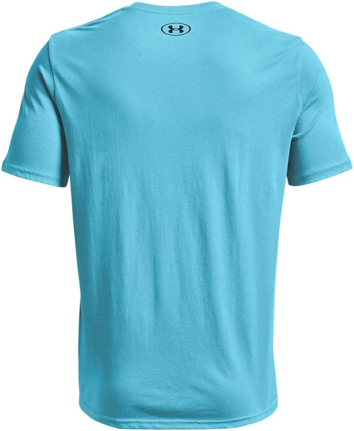 image:imageUnder Armour Mens Sportstyle Left Chest ShortSleeve TShirtFresco Blue 481Black