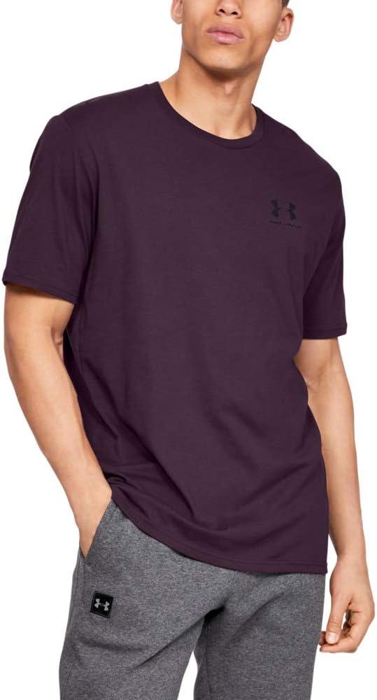 image:imageUnder Armour Mens Sportstyle Left Chest ShortSleeve TShirtKinetic Purple