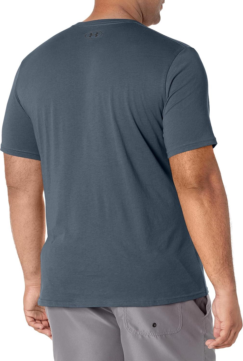 image:imageUnder Armour Mens Sportstyle Left Chest ShortSleeve TShirtMechanic Blue 467Black