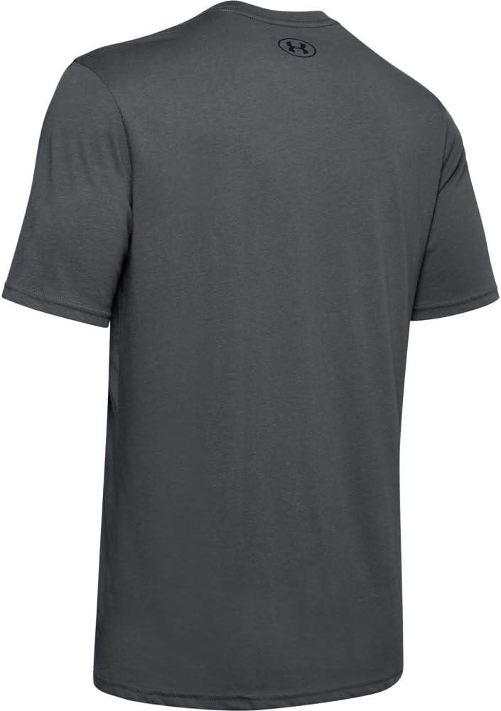 image:imageUnder Armour Mens Sportstyle Left Chest ShortSleeve TShirtPitch Gray 012Black