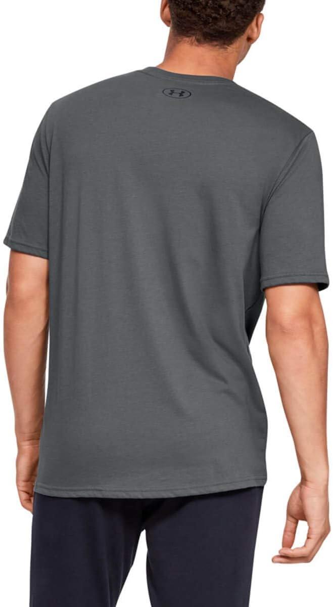 image:imageUnder Armour Mens Sportstyle Left Chest ShortSleeve TShirtPitch Gray 012Black