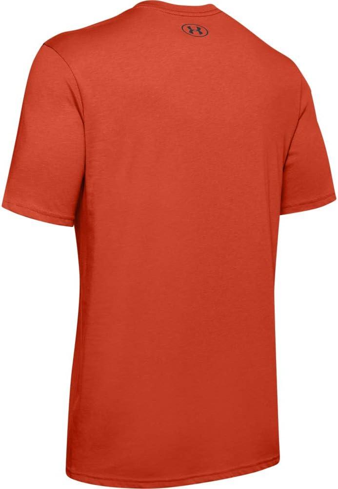 image:imageUnder Armour Mens Sportstyle Left Chest ShortSleeve TShirtRich Orange 830Mechanic Blue