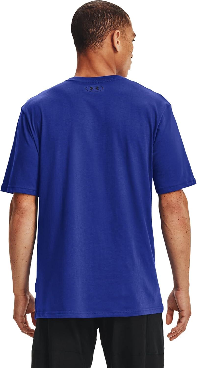 image:imageUnder Armour Mens Sportstyle Left Chest ShortSleeve TShirtRoyal Blue 402Black