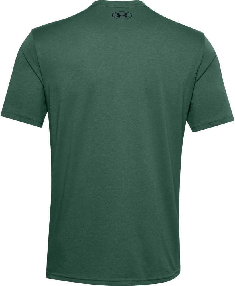 image:imageUnder Armour Mens Sportstyle Left Chest ShortSleeve TShirtSaxon Green 386Black