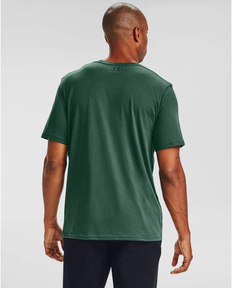 image:imageUnder Armour Mens Sportstyle Left Chest ShortSleeve TShirtSaxon Green 386Black