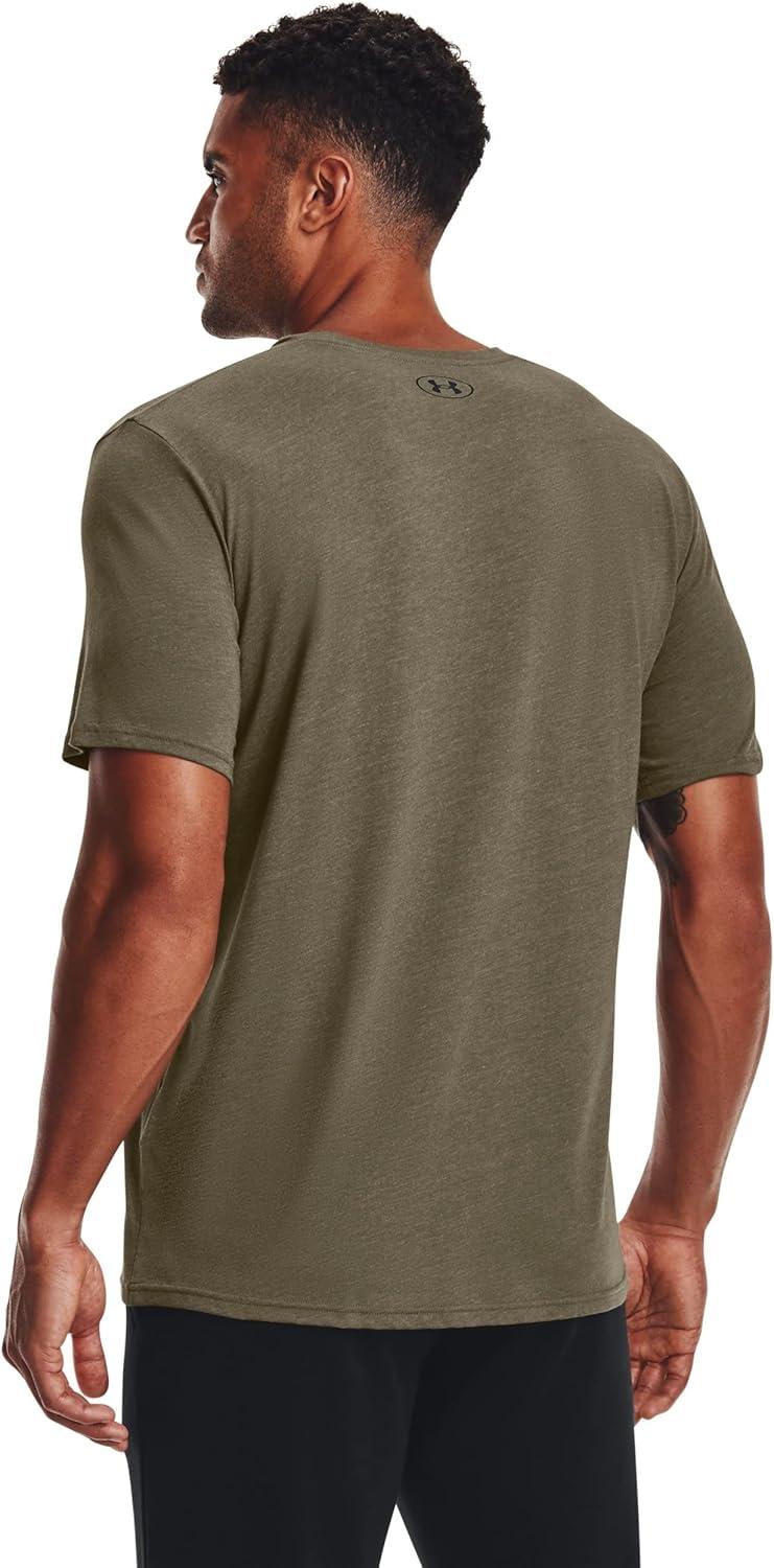 image:imageUnder Armour Mens Sportstyle Left Chest ShortSleeve TShirtTent Medium Heather 361Black