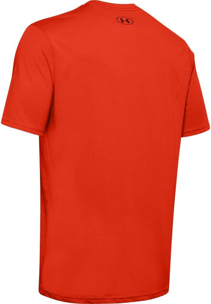 image:imageUnder Armour Mens Sportstyle Left Chest ShortSleeve TShirtUltra Orange 856Black