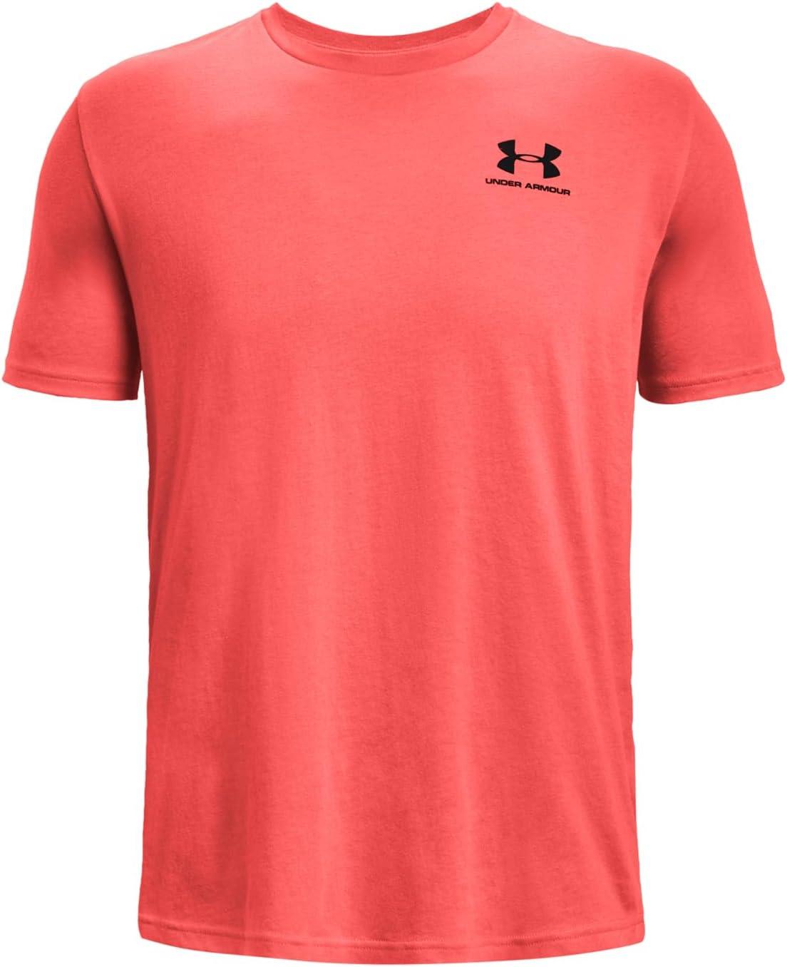 image:imageUnder Armour Mens Sportstyle Left Chest ShortSleeve TShirtVenom Red 690Black