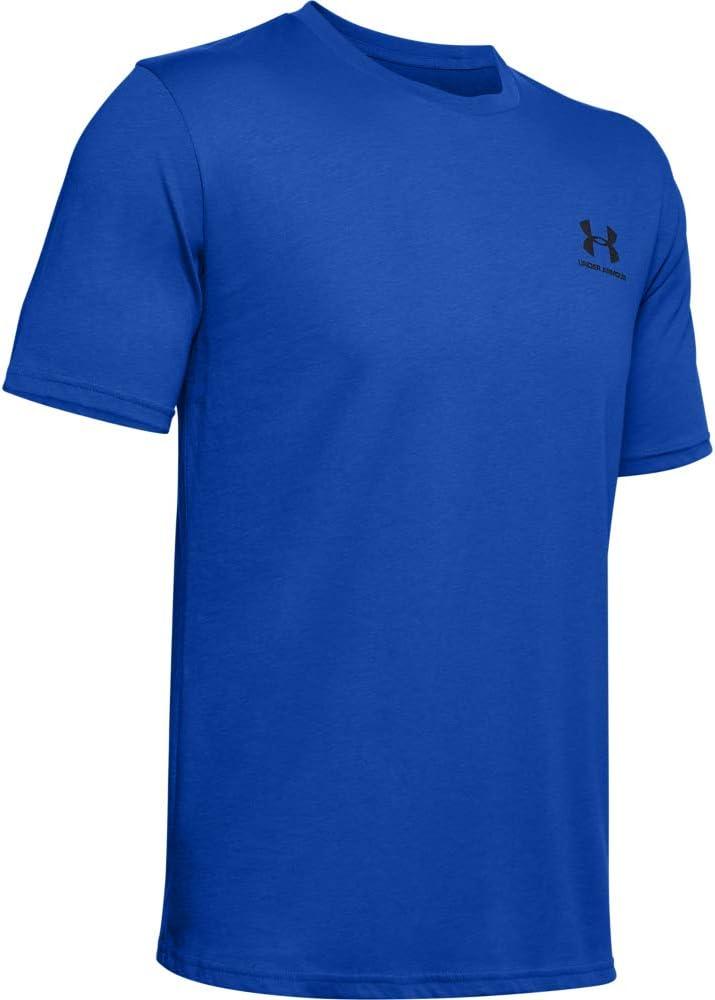 image:imageUnder Armour Mens Sportstyle Left Chest ShortSleeve TShirtVersa Blue 486Black