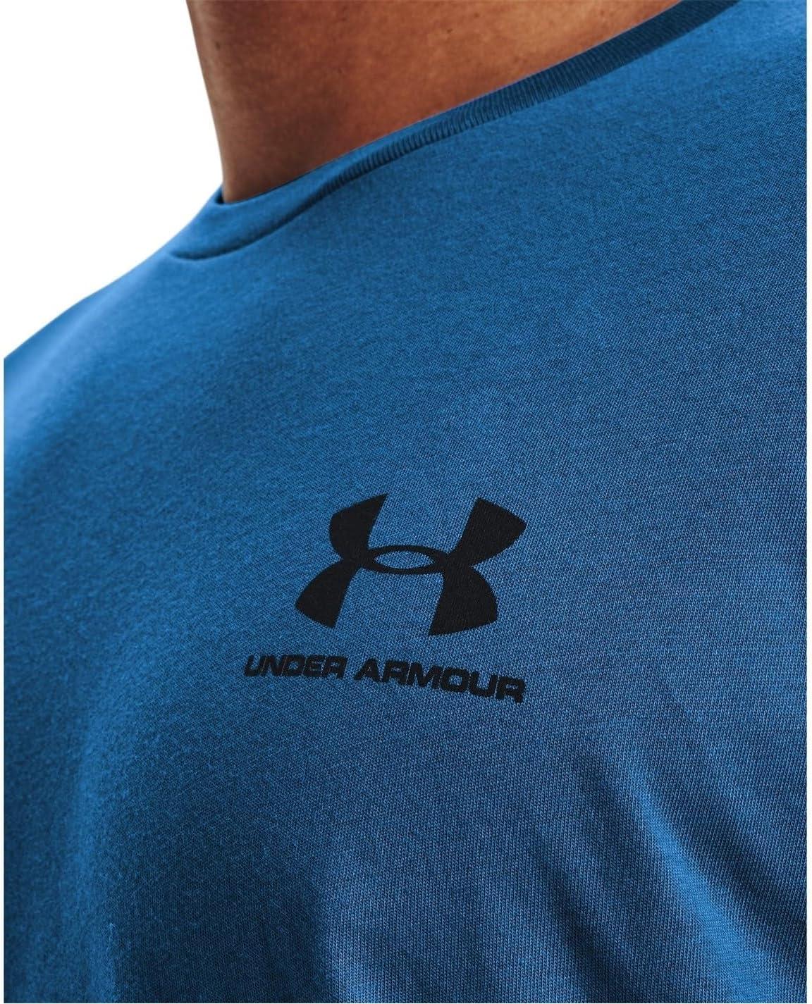 image:imageUnder Armour Mens Sportstyle Left Chest ShortSleeve TShirtVictory Blue 474Black