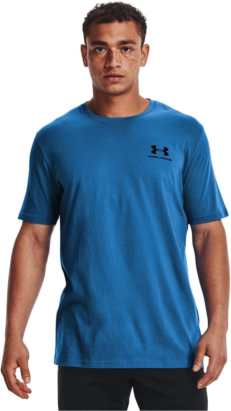 image:imageUnder Armour Mens Sportstyle Left Chest ShortSleeve TShirtVictory Blue 474Black