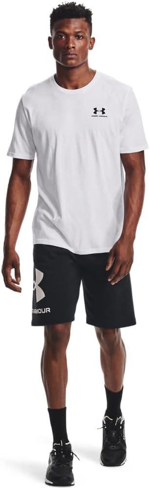 image:imageUnder Armour Mens Sportstyle Left Chest ShortSleeve TShirtWhite 100Black