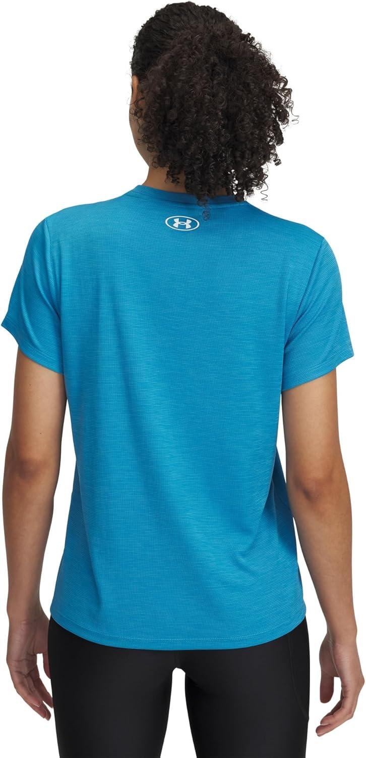 image:imageUnder Armour Tech Textured Short Sleeve CrewEther BlueWhite