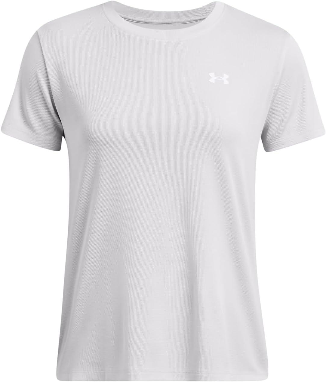 image:imageUnder Armour Tech Textured Short Sleeve CrewHalo GrayWhite