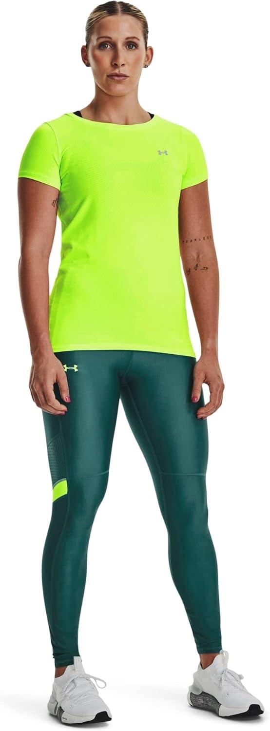 image:imageUnder Armour Womens Heatgear Armour Leggings369 Lime Surge Iridescent