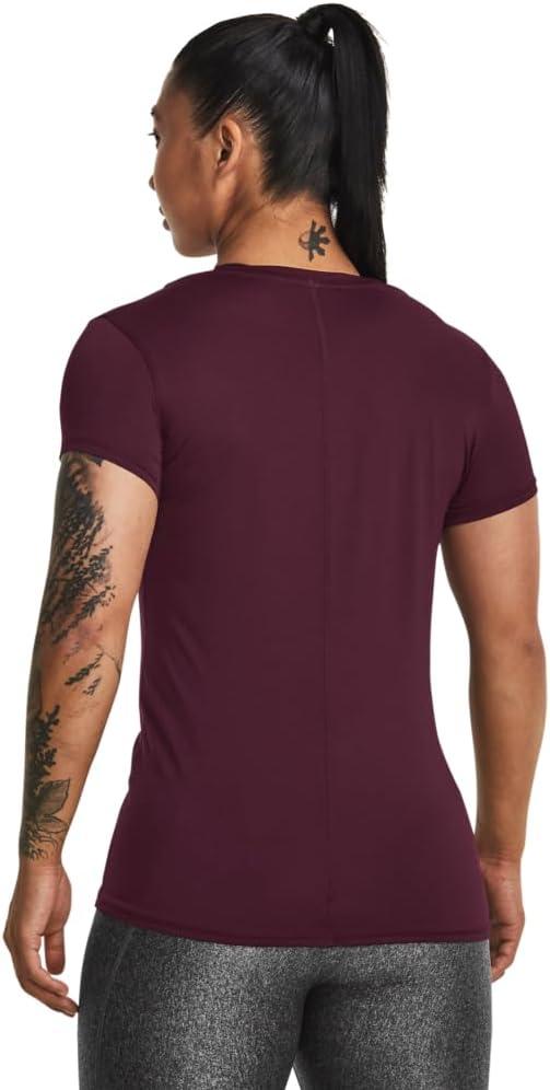 image:imageUnder Armour Womens Heatgear Armour Leggings600 Dark Maroon Iridescent